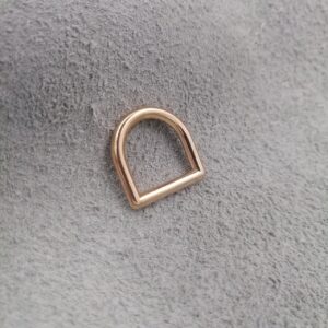 15mm Gilt D Ring