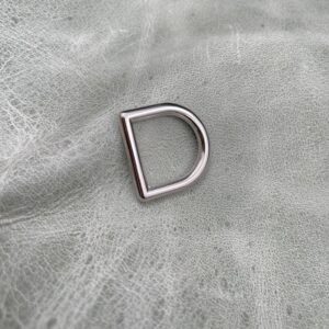 15mm Nickel D-ring