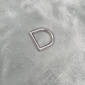 15mm Nickel D-ring