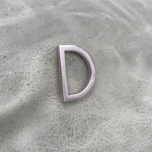20mm Nickel D-ring