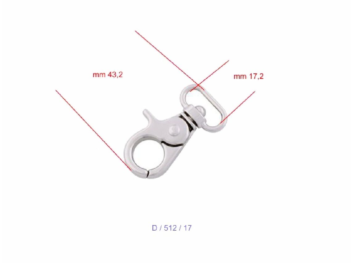 17mm Nickel Dog Clip - (Pack of 10) - Image 4