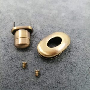 33mm x 20mm Antique Brass Turn Lock