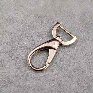 15mm Nickel Half Moon Dog Clip - (Pack of 10)