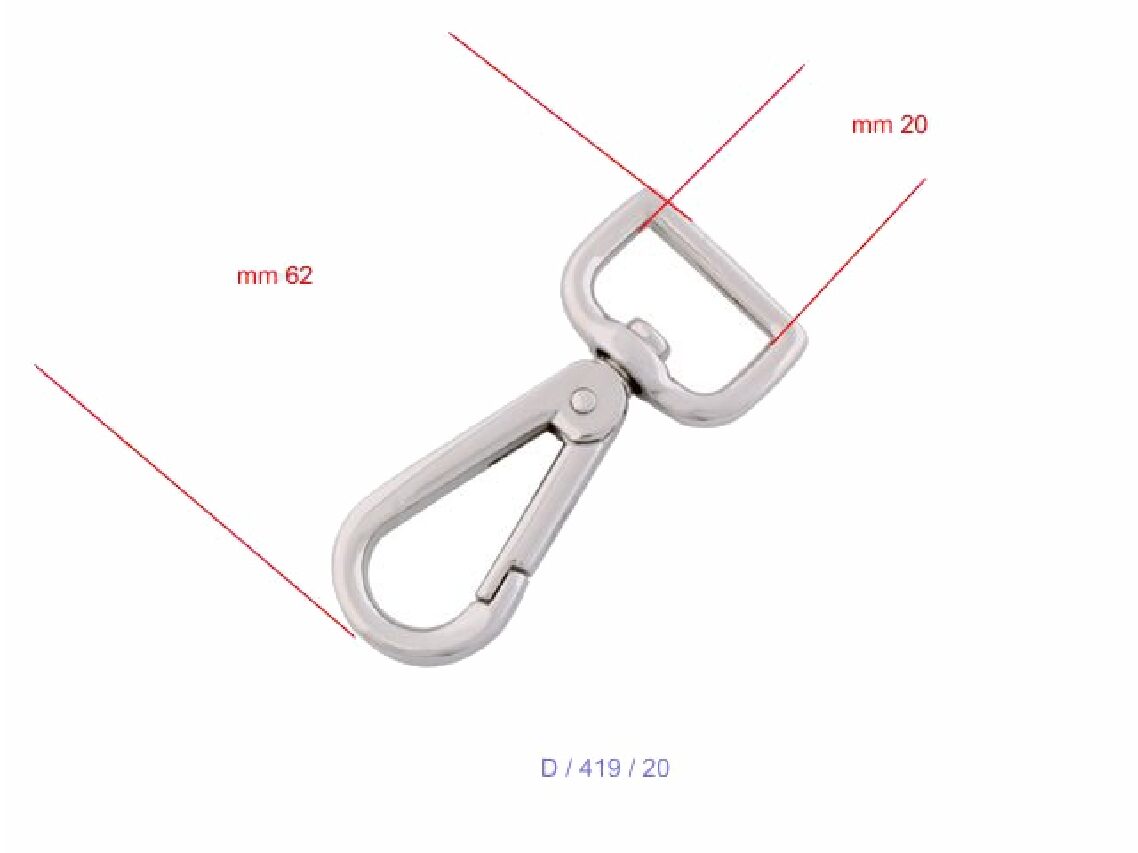 20mm Nickel Trigger Hook - (Pack of 10) - Image 4