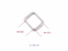 20mm Nickel Handle Holder - (Pack of 10) - Image 4