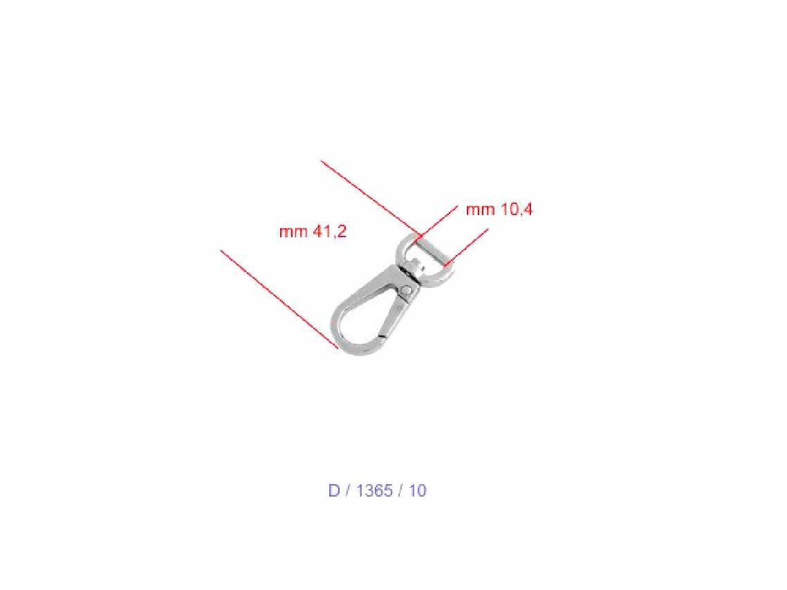 10mm Nickel Dog Clip - (Pack of 10) - Image 4