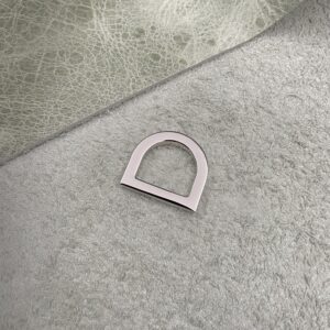 15mm Nickel D-Ring