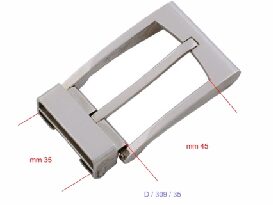 35mm Reversible Nickel Buckle - (Pack of 1) - Image 4
