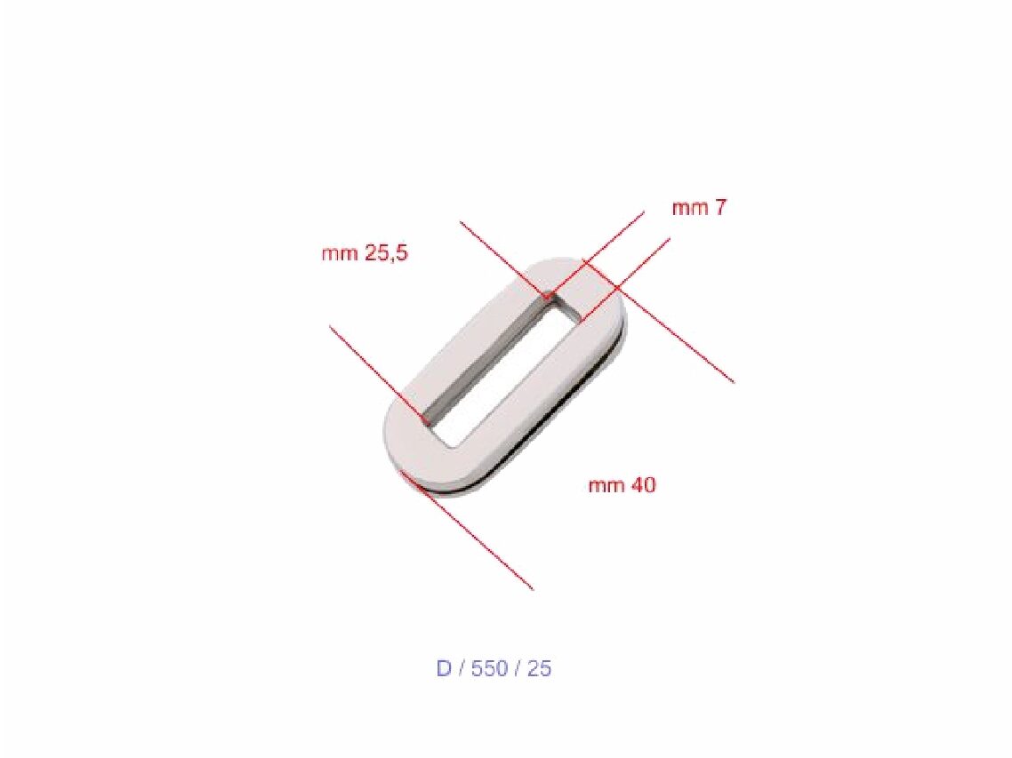 25mm Oval Nickel Eyelet - (Pack of 10) - Image 5