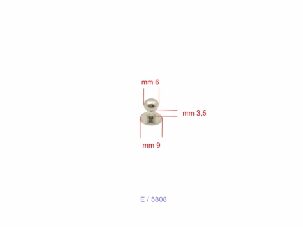6mm Nickel Post/Holster Stud - (Pack of 10) - Image 4