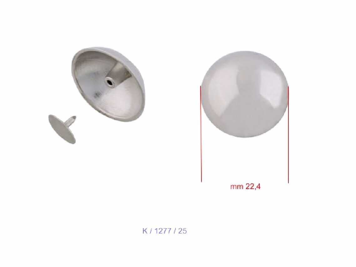 25mm Nickel Bottom Dome - (Pack of 10) - Image 4