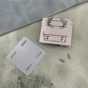 35mm Square Nickel Tuck Lock