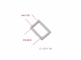 20mm Nickel Square Ring - (Pack of 10) - Image 4