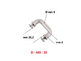 20mm Nickel Handle Holder - (Pack of 10) - Image 4