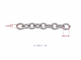 5.5mm x 7.5mm Gilt Chain - (Pack of 1m) - Image 4