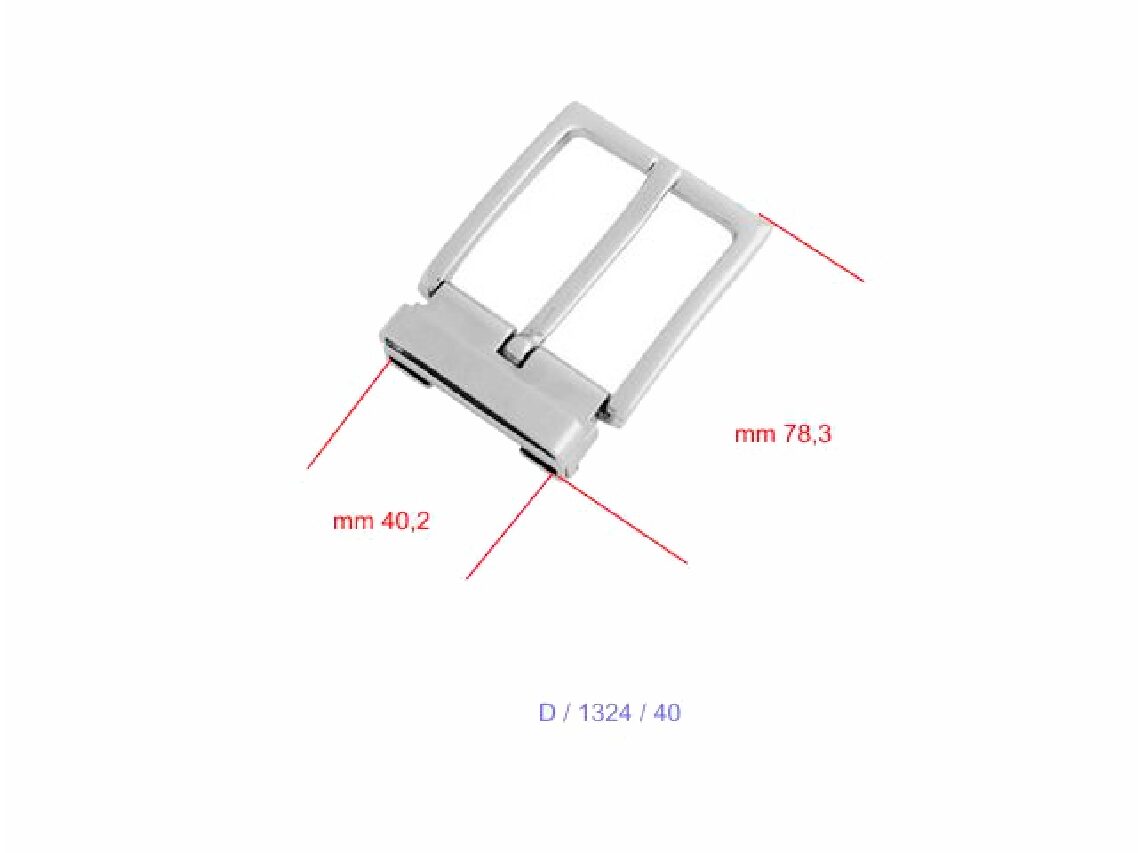 40mm Nickel Buckle - (Pack of 1) - Image 5