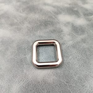 Chunky 20mm Square Nickle Ring with smooth, rounded edges. Suitable for handle holders and slings.