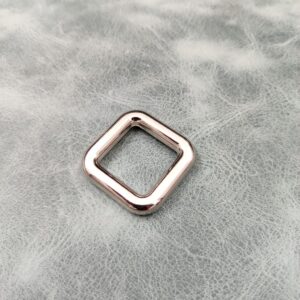 Chunky 20mm Square Nickle Ring with smooth, rounded edges. Suitable for handle holders and slings.