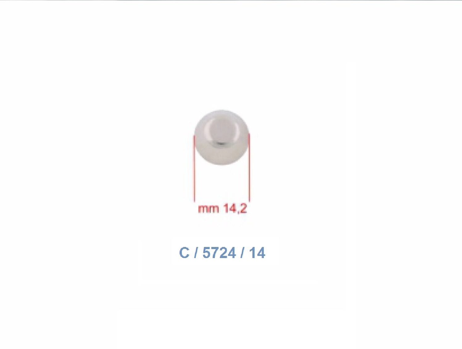 14mm Nickle Bottom Dome - (Pack of 10) - Image 4