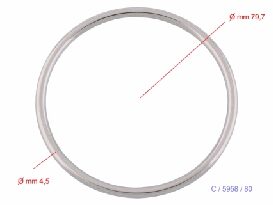 80mm Gilt O-Ring - (Pack of 2) - Image 3