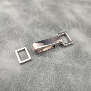 10mm Nickel Dog Clip with Rectangular ring - (Pack of 10)