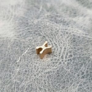 6.38mm x 2.2mm Gilt Clamp/ Zip Stopper ( Pack of 10)