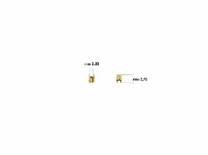 5.18mm x 2.23mm Gilt Zip Stopper / Clamp ( Pack of 20) - Image 5