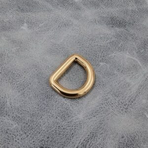 15mm Gilt D-Ring - (Pack of 10)