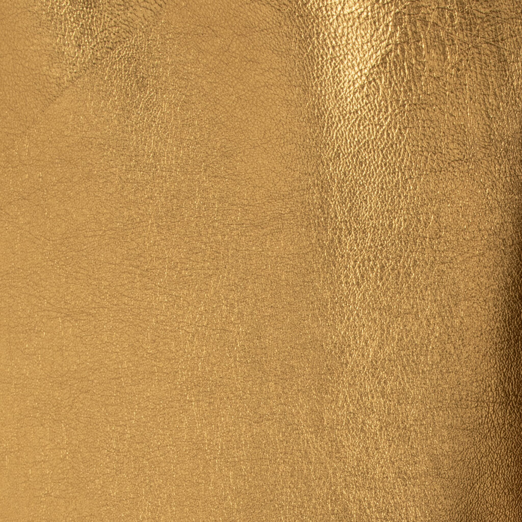 Metallic Gold Fashion Leather