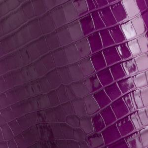 Purple Crocodile Fashion Leather