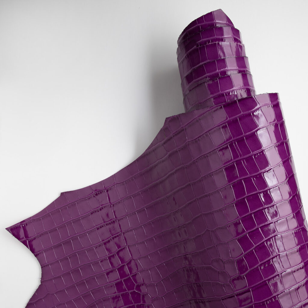 Purple Crocodile Fashion Leather - Image 2