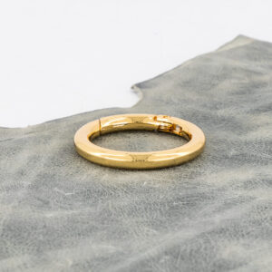 34.5mm Gilt O-Ring with Spring Clip - (Pack of 4)